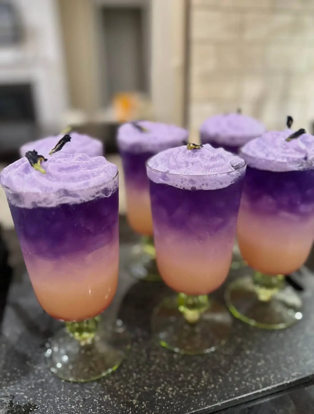 Butterfly-pea coolers